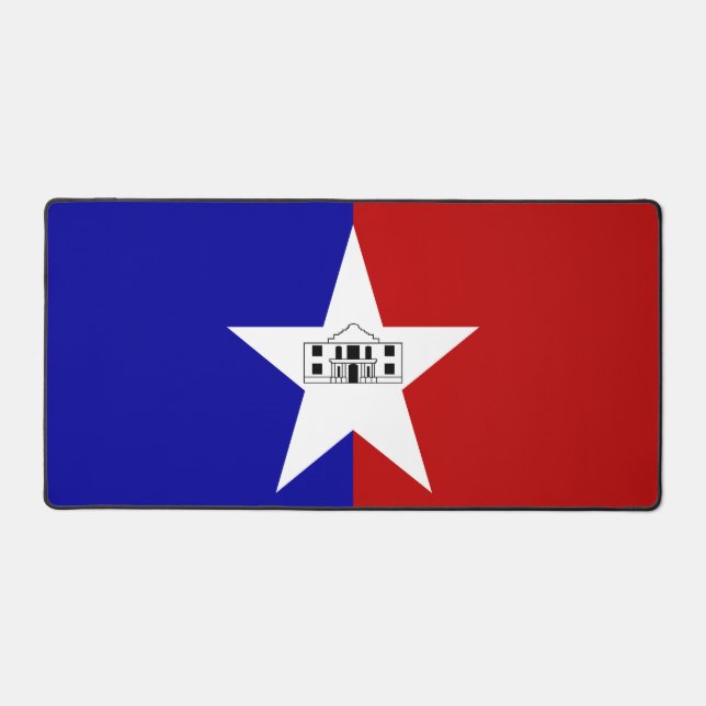 Tapis de bureau avec le drapeau de San Antonio, Ét (Recto)