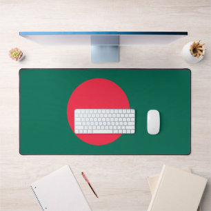 Tapis de bureau avec le drapeau du Bangladesh