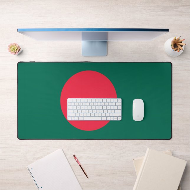 Tapis de bureau avec le drapeau du Bangladesh (Bureau 1)