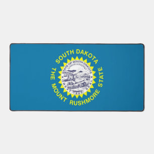 Tapis de bureau avec le drapeau du Dakota du Sud,