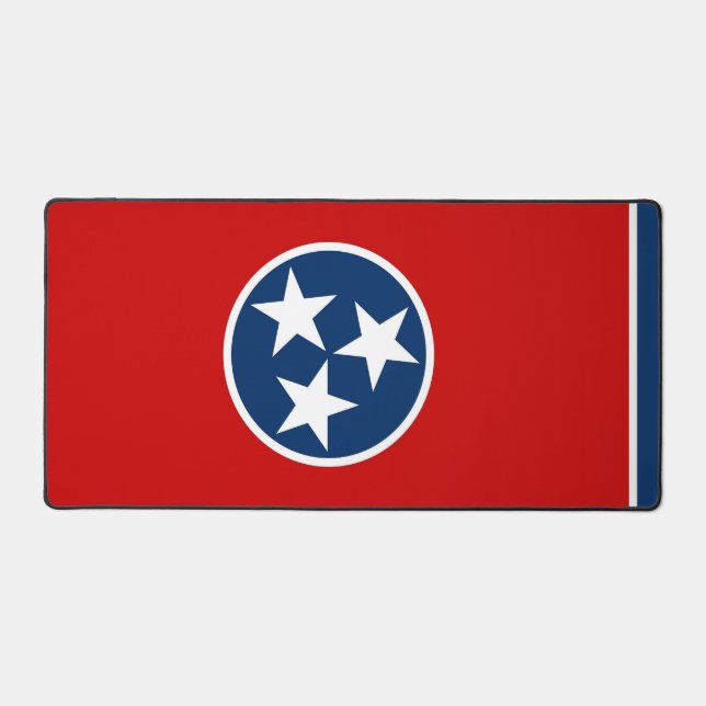 Tapis de bureau avec le drapeau du Tennessee, État (Recto)
