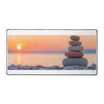 Tapis de bureau avec lever de soleil
