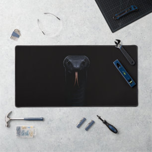 Tapis de bureau avec Mamba Noir