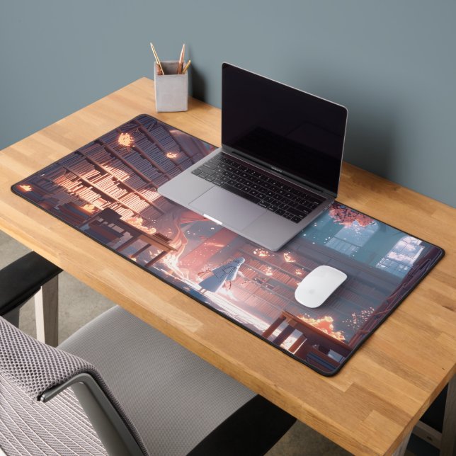 Tapis de bureau Bibliothèque du Hibou au Clair de  (Bureau 2)