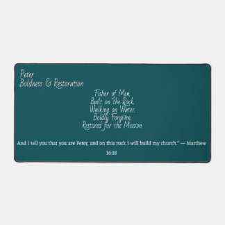 Tapis de bureau biblique "Bâti sur le Rocher"