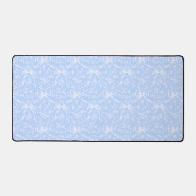 Tapis de bureau bleu clair noeuds (Recto)