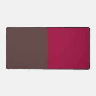 Tapis de bureau bloc de couleur brun cramoisi