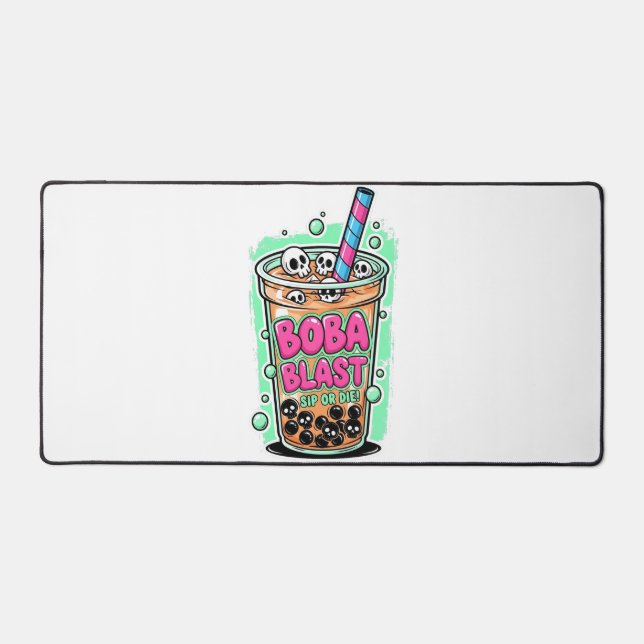 Tapis de bureau Boba Blast – Bois ou Meurs ! (Recto)