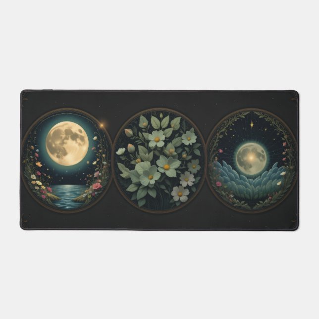 Tapis de bureau céleste - Phases de la lune, Art n (Recto)