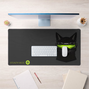 Tapis de bureau Cyberpunk Chat discrètement Acid G