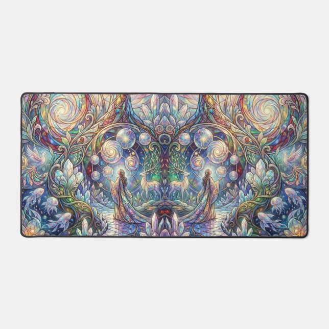 Tapis de bureau d'art fantastique – Awe (Recto)
