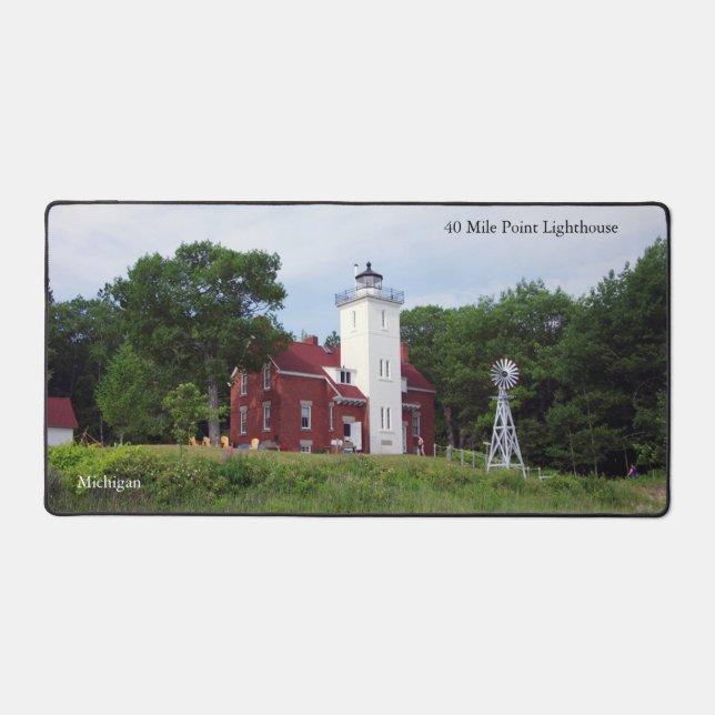 Tapis de bureau de 40 Mile Point Lighthouse (Recto)