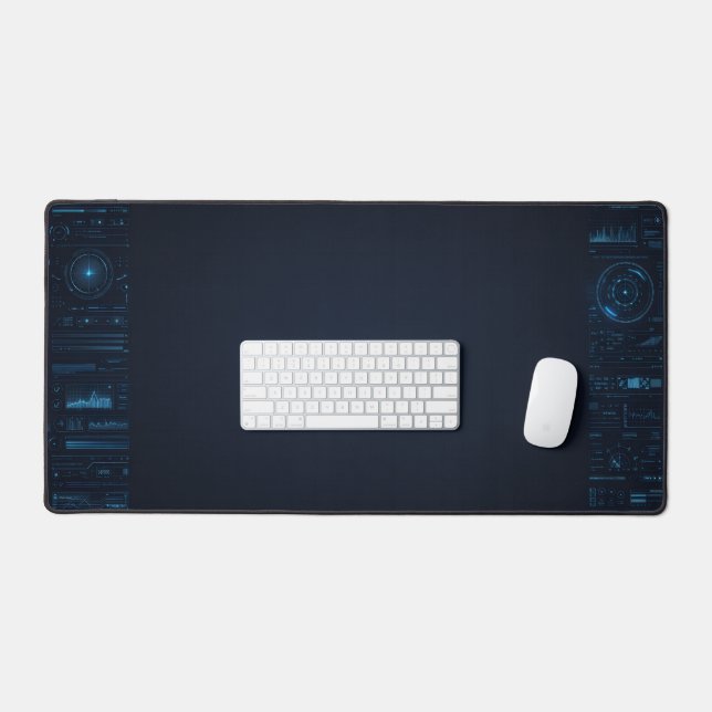 Tapis de bureau de jeu Schéma de plan technique HU (Clavier et souris)