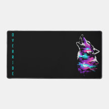 Tapis de bureau de jeu Wolf avec correction de bog