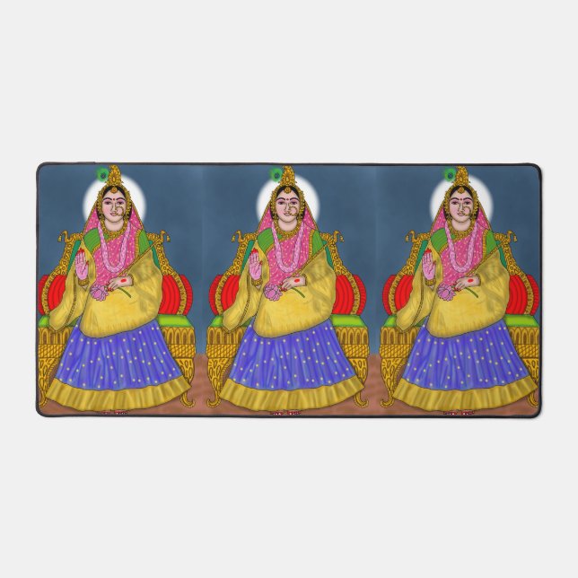 Tapis de bureau de la déesse Radha (Recto)