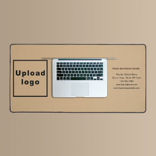 Tapis de bureau de marque d'entreprise sur fond br