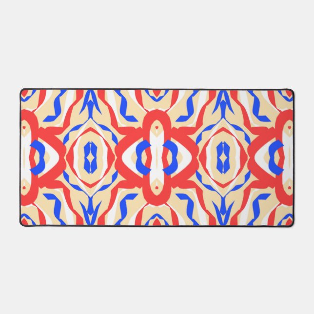 Tapis de bureau, design classique multicolore attr (Recto)