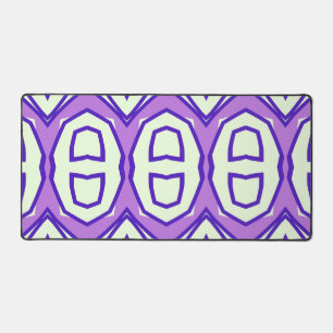 Tapis de bureau, design moderne violet et blanc cl