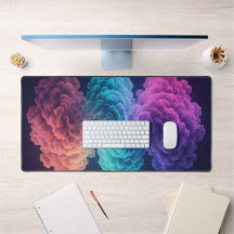 Tapis de bureau design nuage galactique