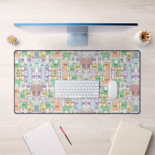 Tapis de bureau élégant et fonctionnel de plan dir