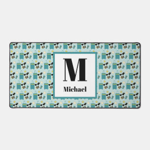 Tapis de bureau éléments de vacances d'été mignons