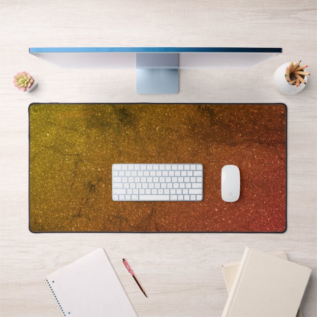 Tapis de bureau en bois doré - Chaleureux et gras (Bureau 1)
