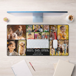 Tapis de bureau en collage de photos pour le meill