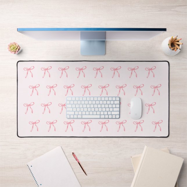 Tapis de bureau en ruban couleur rose (Bureau 1)