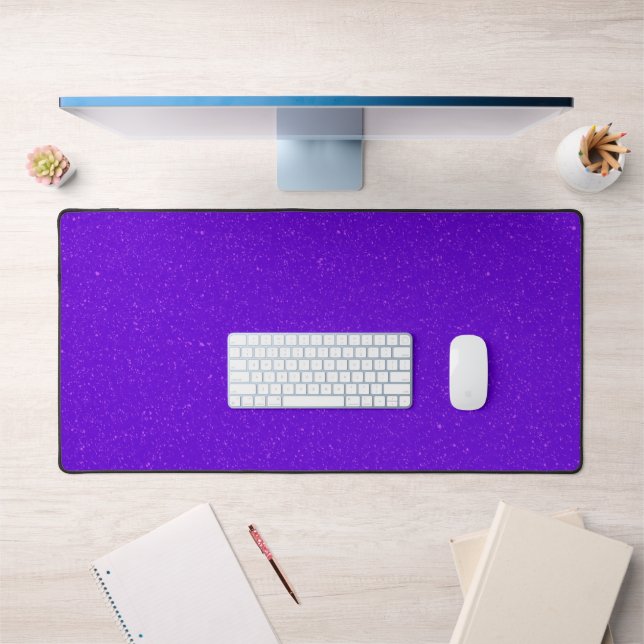 Tapis de bureau en violet électrique personnalisé  (Bureau 1)