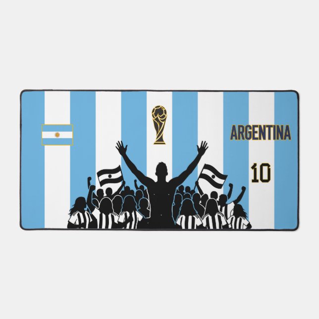 Tapis de bureau Équipe nationale d'Argentine - Fan (Recto)