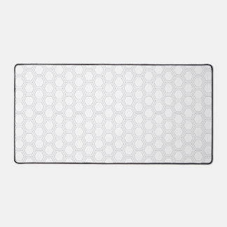 Tapis de bureau esthétique en nid d'abeille blanc