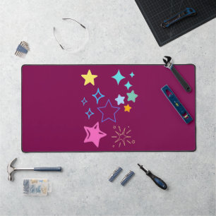 Tapis de bureau étoiles