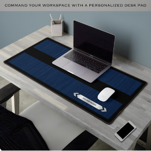 Tapis de bureau exécutif bleu marine élégant pour