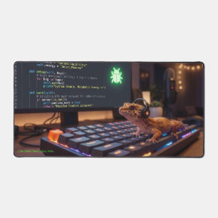 Tapis de bureau extra large GeckoDev // Programmeu