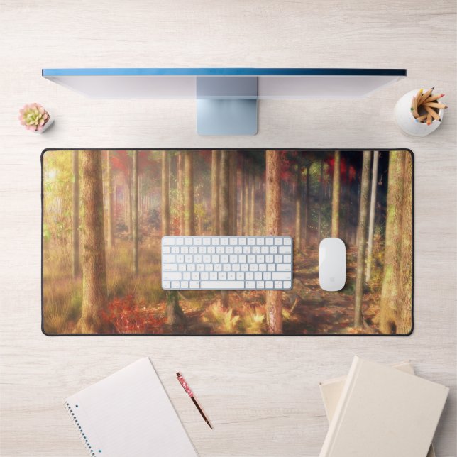 Tapis de bureau Feuilles d'or (Bureau 1)