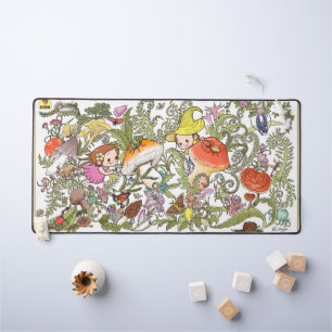 Tapis de bureau Filles de la forêt de champignons