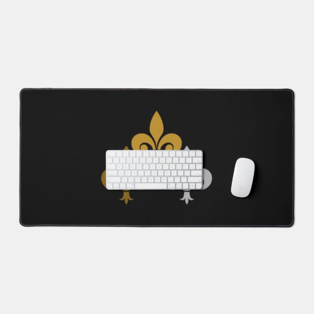 Tapis de bureau Fleur de Lys (Clavier et souris)