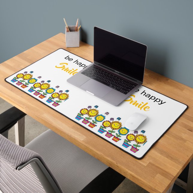 Tapis de bureau Fleur de soleil Be Happy Floral  (Bureau 2)