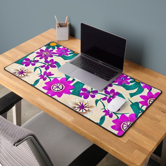Tapis de bureau Fleurs stylisées (Bureau 2)