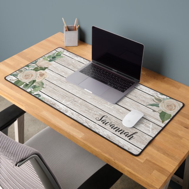Tapis de bureau floral rustique (Bureau 2)