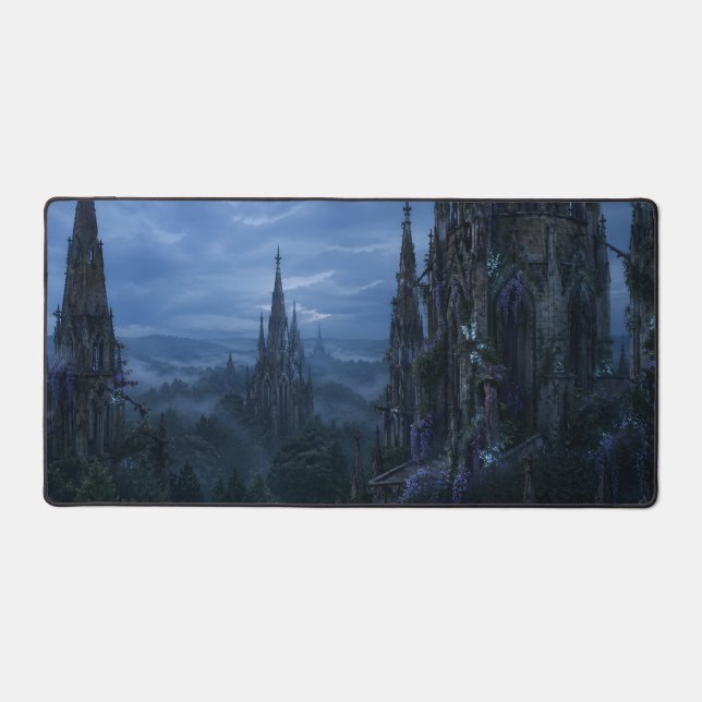 Tapis de bureau forêt de flèches gothiques | Sooth (Recto)
