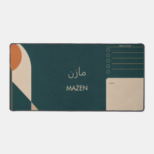 Tapis de bureau géométrique MAZEN personnalisé Heb