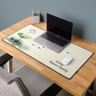 Tapis de bureau grand lotus moderne simple élégant