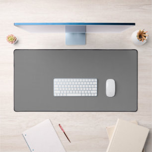 Tapis de bureau gris personnalisé - élégant et mod