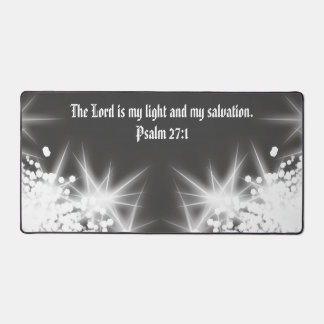 Tapis de bureau inspirant Psaume 27:1