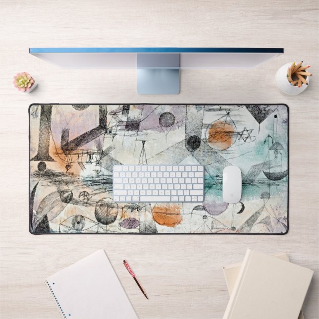 Tapis de bureau inspiré de Klee – Géométrie du dom (Bureau 1)