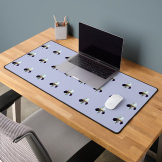 Tapis de bureau Iris Violet et Blanc