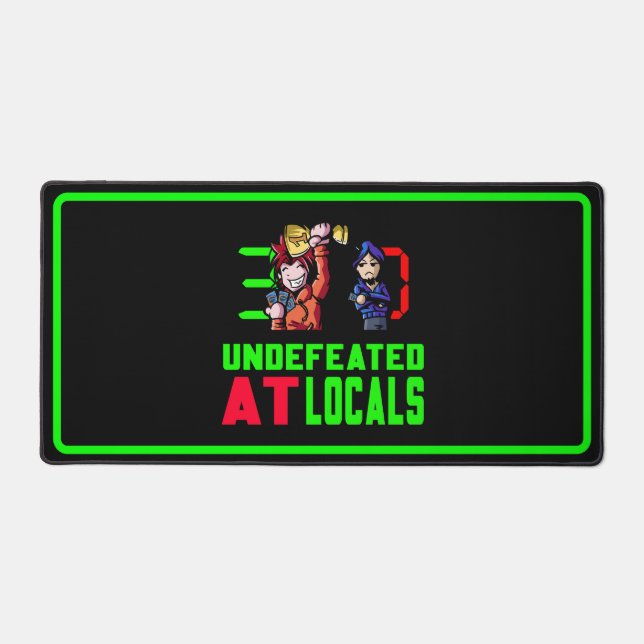 Tapis de bureau Logo Undefeated At Locals (Recto)