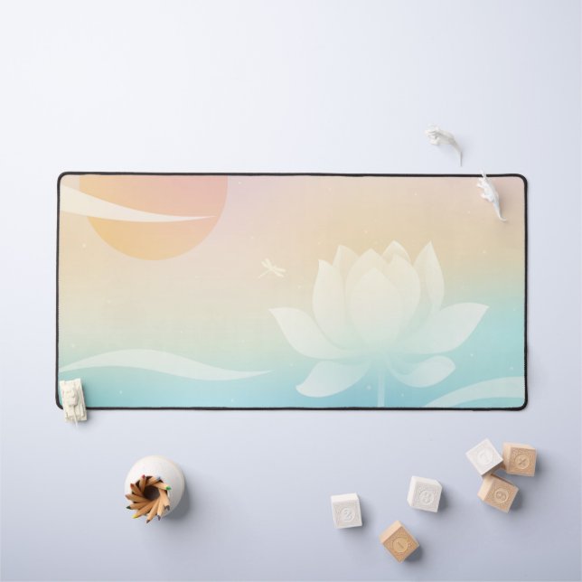 Tapis de bureau Lotus Calm (Tableau pour enfants)