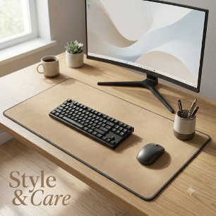 Tapis de bureau marron moderne pour surfaces de tr